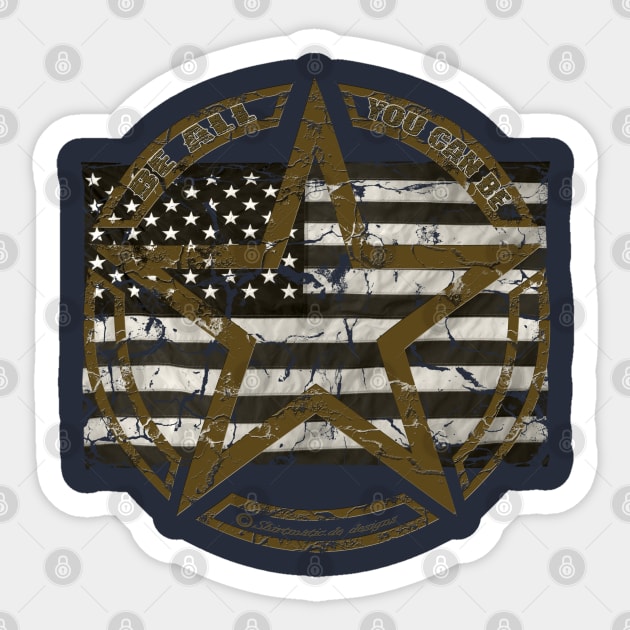 USA Military star Army flag Sticker by Shirtmatic street authentic rebel wear